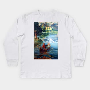 Canada by B.O.A.C - Vintage Travel Kids Long Sleeve T-Shirt